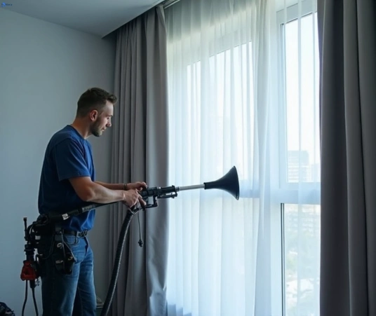 Professional commercial curtain cleaning process equipment Matty Curtain Cleaning bonnyrigg-nsw