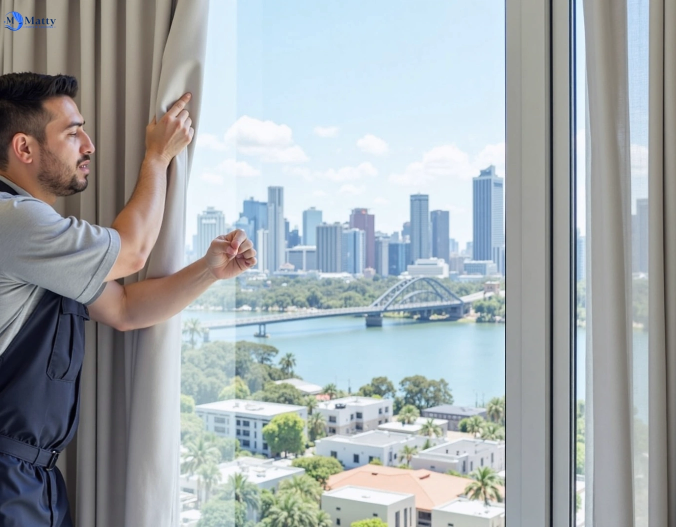 Professional curtain steam cleaning service bonnyrigg-nsw QLD by Matty Curtain Cleaning